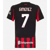 AC Milan Santiago Gimenez #7 Domáci Ženy futbalový dres 2025-26 Krátky Rukáv